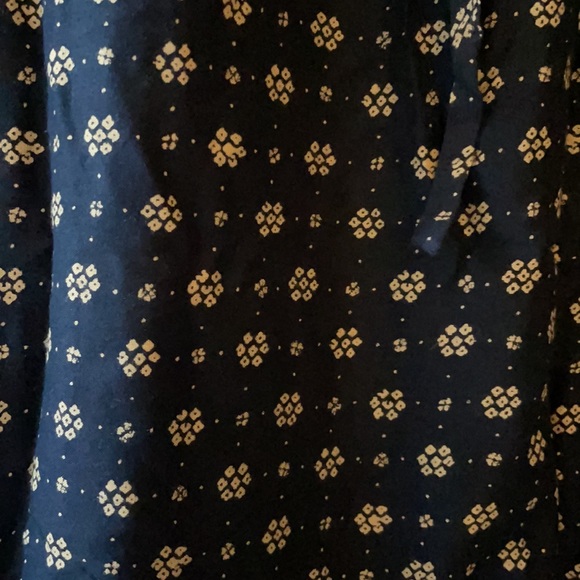 French Connection Flare Blue and Cream Dress - Picture 2 of 8